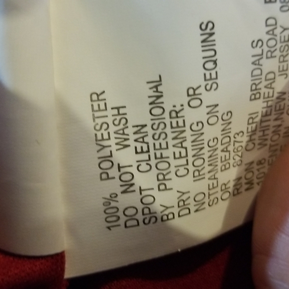 Special Occasions Moni Cheri Size 14 Red Cocktail Dress - Picture 6 of 6